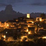 Casperia at night